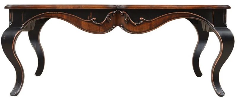 Casa Padrino Luxus Barock Couchtisch Braun / Antik Schwarz 110 x 110 x H. 45 cm - Prunkvoller Wohnzimmertisch im Barockstil - Barockstil Wohnzimmer Möbel - Barock Einrichtung - Barock Möbel