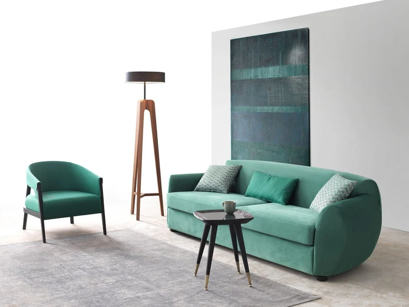 Casa Padrino Luxus Sessel Grün / Schwarz 73 x 80 x H. 75 cm - Wohnzimmer Sessel - Hotel Sessel - Wohnzimmer Möbel - Hotel Möbel - Luxus Möbel - Luxus Einrichtung