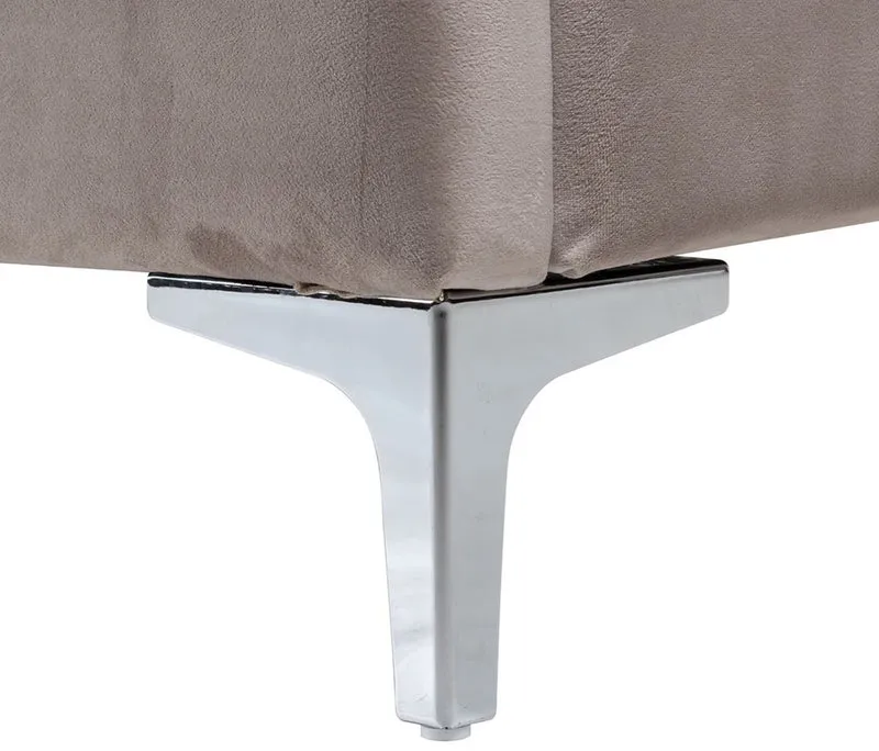 Casa Padrino Luxus Art Deco Doppelbett Khaki / Silber 195 x 218 x H. 130 cm - Massivholz Bett mit edlem Samtstoff - Luxus Schlafzimmer Möbel - Hotel Möbel - Art Deco Möbel