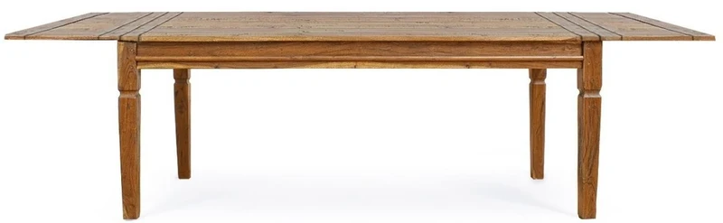 Casa Padrino Landhausstil Esstisch Braun / Naturfarben 200-290 x 100 x H. 76 cm - Ausziehbarer rustikaler Massivholz Küchentisch - Rustikale Esszimmer Möbel - Massivholz Möbel - Landhausstil Möbel