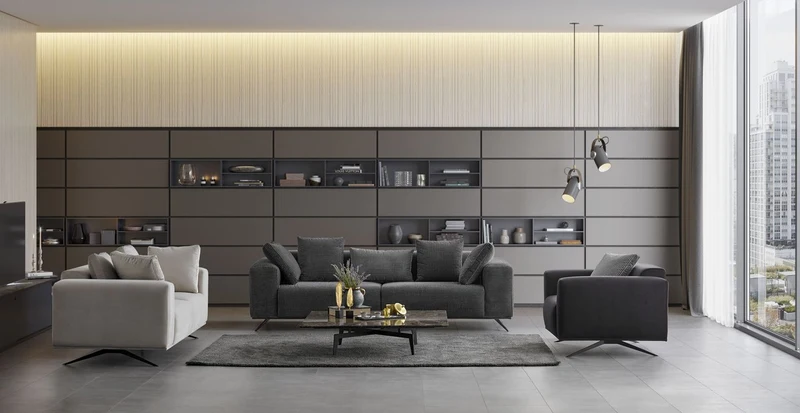 Casa Padrino Luxus Sofa Schwarz / Weiß 253 x 96 x H. 87 cm - Wohnzimmer Sofa - Hotel Sofa - Wohnzimmer Möbel - Wohnzimmer Einrichtung - Hotel Möbel - Luxus Möbel - Luxus Einrichtung