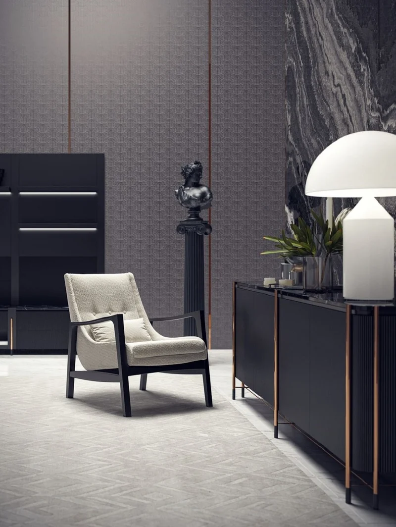 Casa Padrino Luxus Sessel Cremeweiß / Matt Schwarz 71 x 78 x H. 92 cm - Wohnzimmer Sessel - Hotel Sessel - Wohnzimmer Möbel - Hotel Möbel - Luxus Möbel - Luxus Einrichtung
