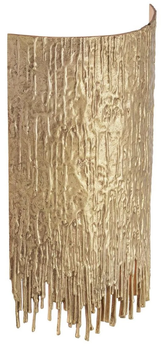 Casa Padrino Luxus Designer Wandleuchte Messing 25 x 10,5 x H. 40,5 cm - Wohnzimmer Wandleuchte - Hotel Wandleuchte - Restaurant Wandleuchte - Luxus Leuchten - Luxus Interior