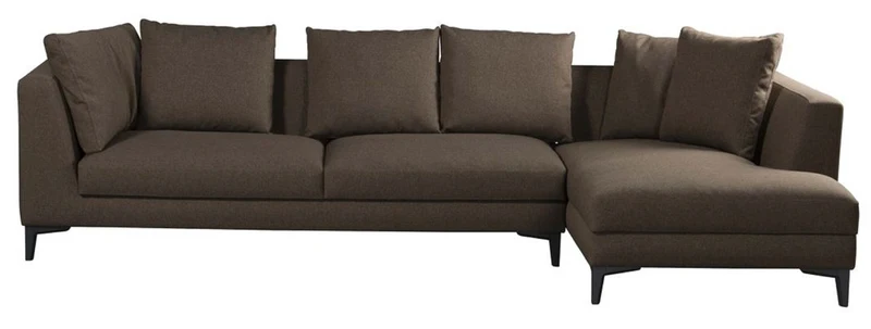 Casa Padrino Luxus Ecksofa Braun / Schwarz 313 x 178 x H. 73 cm - Wohnzimmer Sofa - Wohnzimmer Möbel - Luxus Möbel - Luxus Wohnzimmer Einrichtung