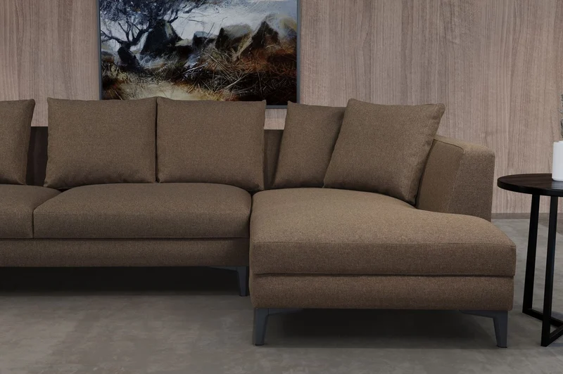 Casa Padrino Luxus Ecksofa Braun / Schwarz 313 x 178 x H. 73 cm - Wohnzimmer Sofa - Wohnzimmer Möbel - Luxus Möbel - Luxus Wohnzimmer Einrichtung