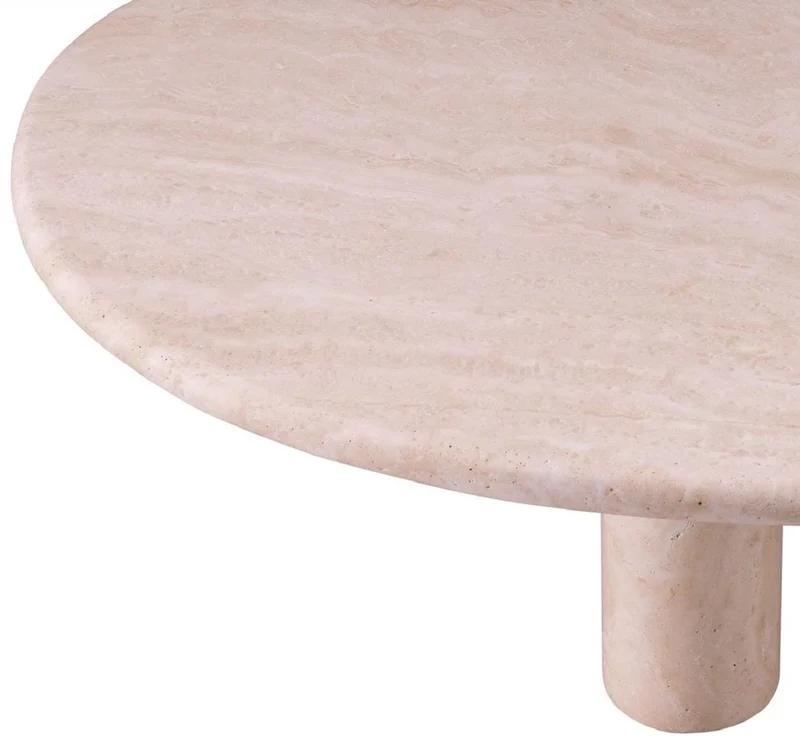 Casa Padrino Luxus Couchtisch Beige 148 x 77 x H. 35,5 cm - Travertin Naturstein Wohnzimmertisch - Wohnzimmer Möbel - Travertin Möbel - Luxus Möbel - Luxus Einrichtung