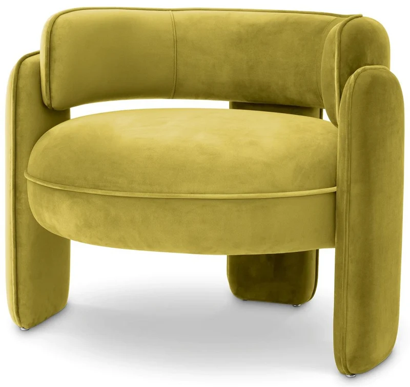 Casa Padrino Luxus Samt Sessel Vintage Grün 80 x 71 x H. 68,5 cm - Wohnzimmer Sessel - Hotel Sessel - Wohnzimmer Möbel - Luxus Möbel - Wohnzimmer Einrichtung - Luxus Einrichtung - Möbel Luxus