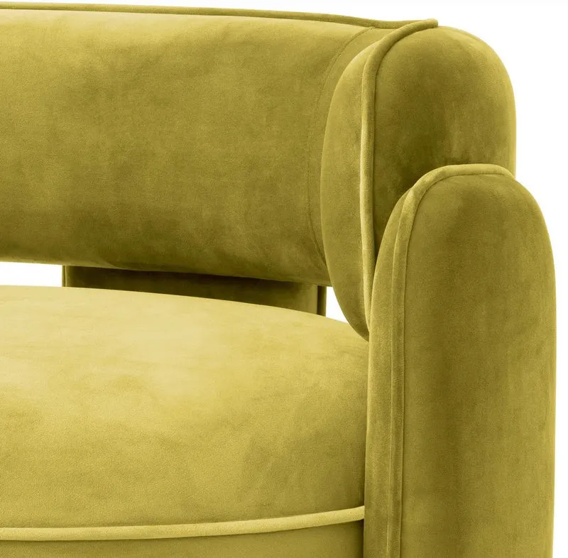 Casa Padrino Luxus Samt Sessel Vintage Grün 80 x 71 x H. 68,5 cm - Wohnzimmer Sessel - Hotel Sessel - Wohnzimmer Möbel - Luxus Möbel - Wohnzimmer Einrichtung - Luxus Einrichtung - Möbel Luxus