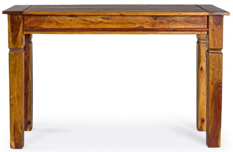 Casa Padrino Landhausstil Konsole Braun / Naturfarben 120 x 45 x H. 78 cm - Rustikaler Massivholz Konsolentisch - Rustikale Möbel - Massivholz Möbel - Landhausstil Möbel