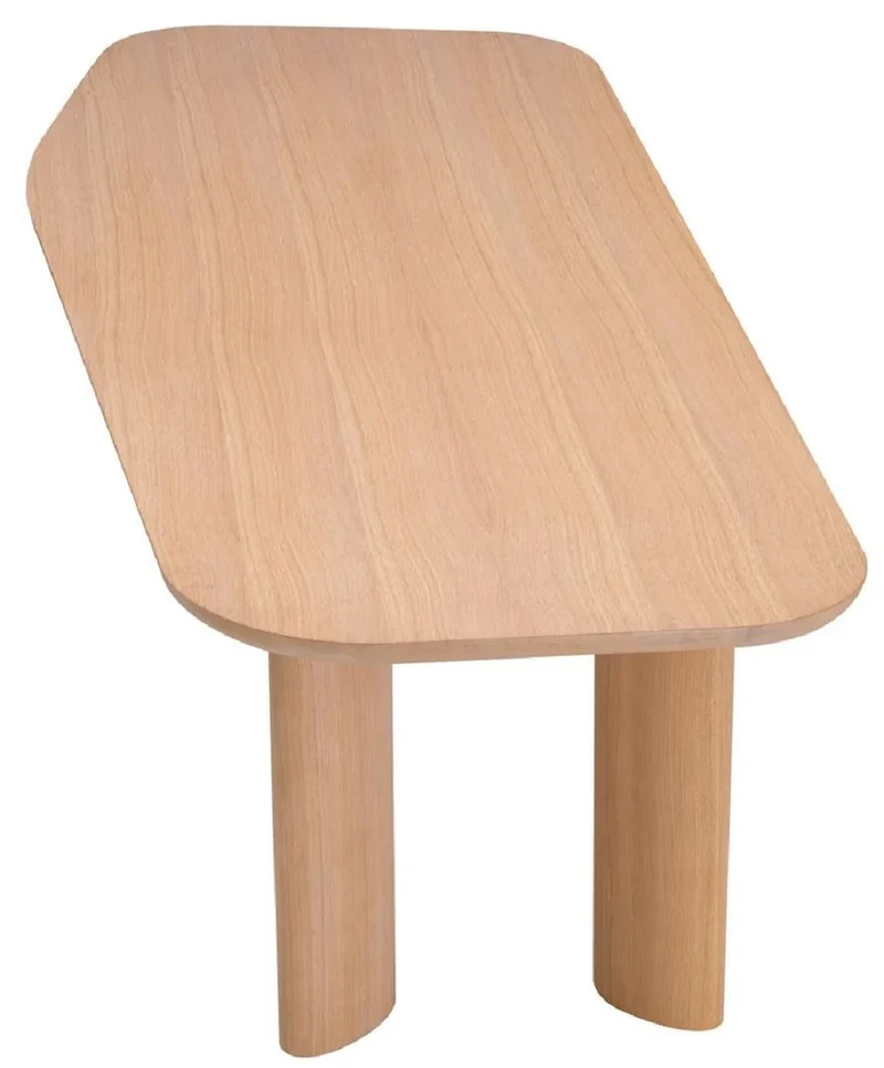 Casa Padrino Luxus Esstisch Naturfarben 248 x 100 x H. 76,5 cm - Rechteckiger Massivholz Küchentisch - Esszimmer Möbel - Küchen Möbel - Luxus Möbel - Luxus Einrichtung - Luxus Qualität