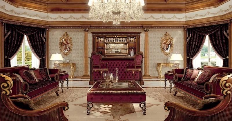 Casa Padrino Luxus Barock Sessel Lila / Braun / Gold - Barockstil Wohnzimmer Sessel mit elegantem Muster - Barock Möbel - Barock Wohnzimmer & Hotel Möbel - Luxus Qualität - Made in Italy