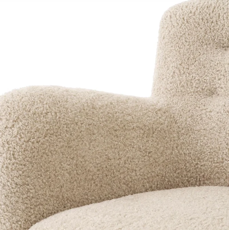 Casa Padrino Luxus Sofa Sandfarben / Schwarz 188 x 87 x H. 80 cm - Wohnzimmer Sofa - Hotel Sofa - Wohnzimmer Möbel - Wohnzimmer Einrichtung - Hotel Möbel - Luxus Möbel - Luxus Einrichtung