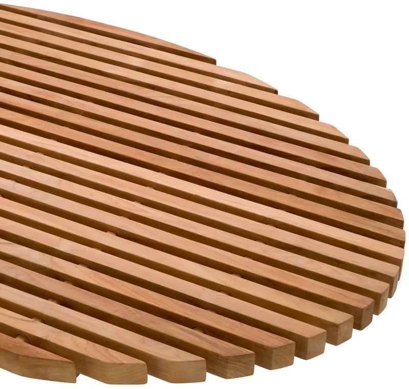 Casa Padrino Luxus Teak Couchtisch Naturfarben 170,5 x 99,5 x H. 21,5 cm - Ovaler Teakholz Wohnzimmertisch - Teakholz Wohnzimmer Möbel - Massivholz Möbel - Luxus Möbel - Luxus Einrichtung