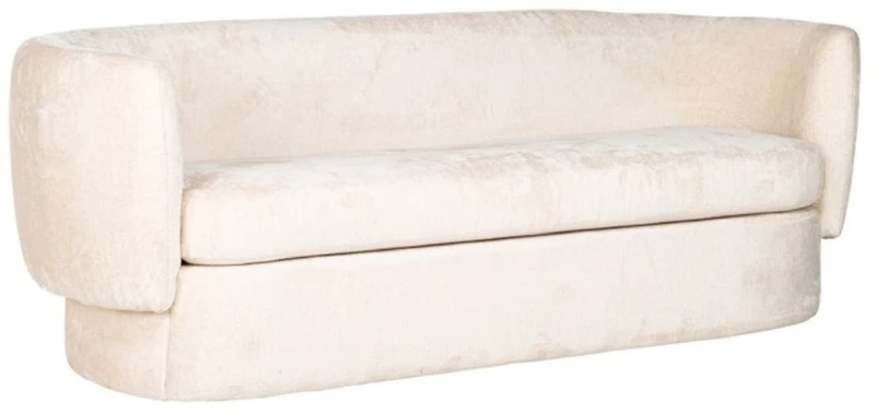 Casa Padrino Luxus Sofa Weiß 210 x 85 x H. 73 cm - Wohnzimmer Sofa - Wohnzimmer Möbel - Luxus Möbel - Wohnzimmer Einrichtung - Luxus Einrichtung - Luxus Qualität