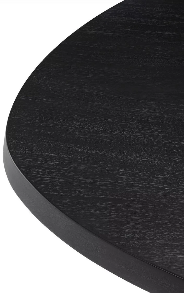 Casa Padrino Luxus Couchtisch Schwarzgrau 149 x 78,5 x H. 35 cm - Mahagoni Wohnzimmertisch - Wohnzimmer Möbel - Mahagoni Möbel - Luxus Möbel - Luxus Einrichtung - Möbel Luxus - Luxus Qualität