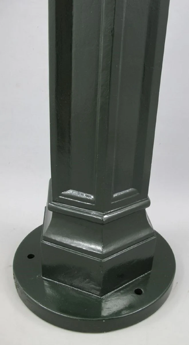 Casa Padrino Jugendstil Wassersäule Grün 33 x 34 x H. 95 cm - Nostalgische Aluminium Wasserzapfsäule mit Messing Wasserhahn - Garten & Terrassen Deko Accessoires