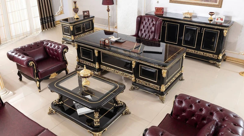 Casa Padrino Luxus Barock Sideboard Schwarz / Gold - Prunkvoller Massivholz Schrank mit 4 Türen - Barock Möbel - Edel & Prunkvoll