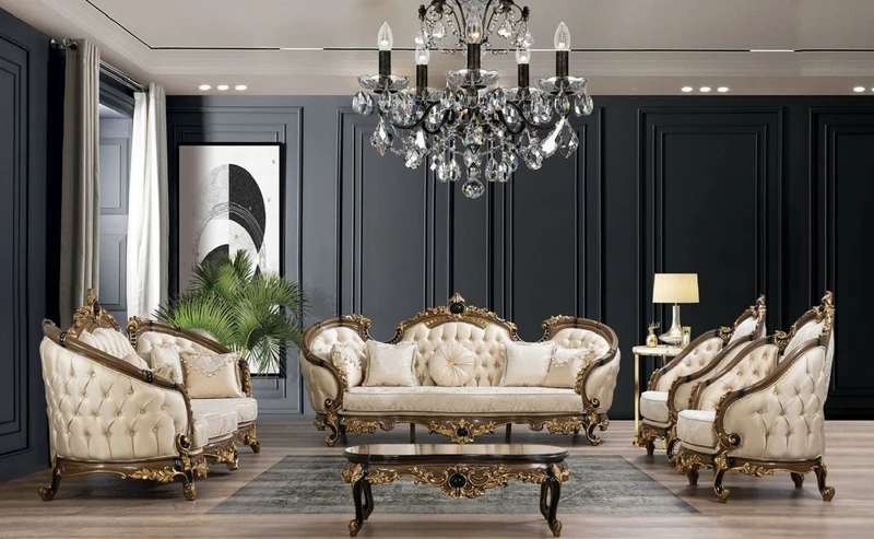 Casa Padrino Luxus Barock Sessel Gold / Braun / Schwarz / Gold - Prunkvoller Wohnzimmer Sessel mit elegantem Muster - Barock Wohnzimmer & Hotel Möbel - Edel & Prunkvoll