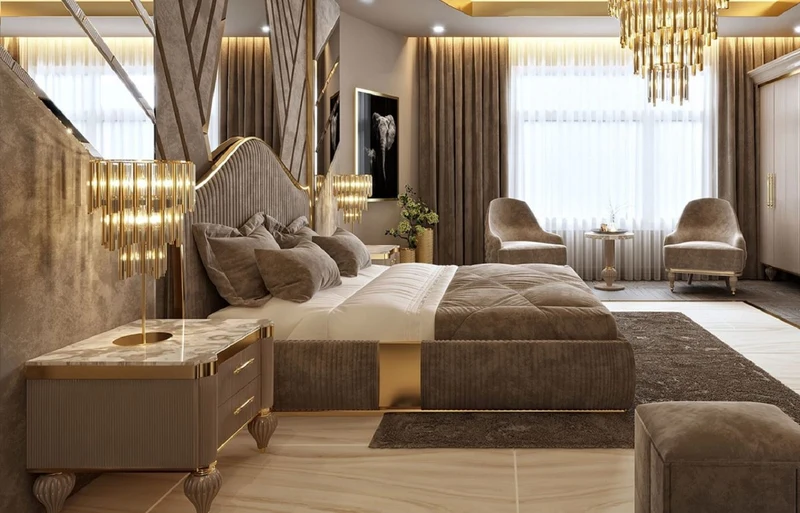 Casa Padrino Luxus Art Deco Wohnzimmer Sessel Grau / Gold 81 x 80 x H. 104 cm - Art Deco Wohnzimmer Möbel - Luxus Kollektion