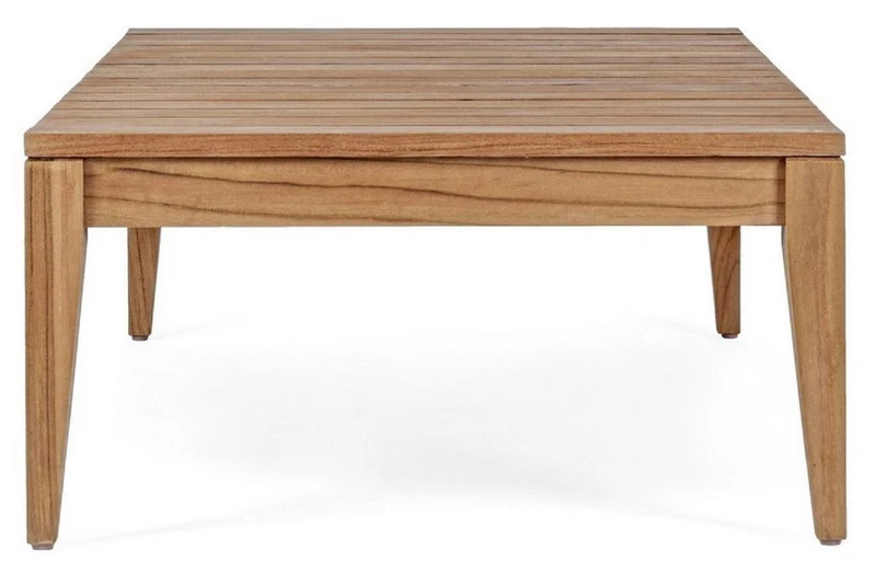 Casa Padrino Luxus Teakholz Gartentisch Braun 120 x 70 x H. 35 cm - Wetterbeständiger Garten & Terrassen Massivholz Tisch - Moderne Teakholz Garten & Terrassen Möbel - Luxus Kollektion