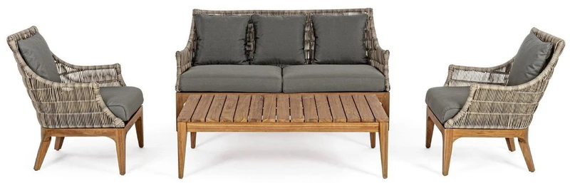 Casa Padrino Luxus Teakholz Gartentisch Braun 120 x 70 x H. 35 cm - Wetterbeständiger Garten & Terrassen Massivholz Tisch - Moderne Teakholz Garten & Terrassen Möbel - Luxus Kollektion