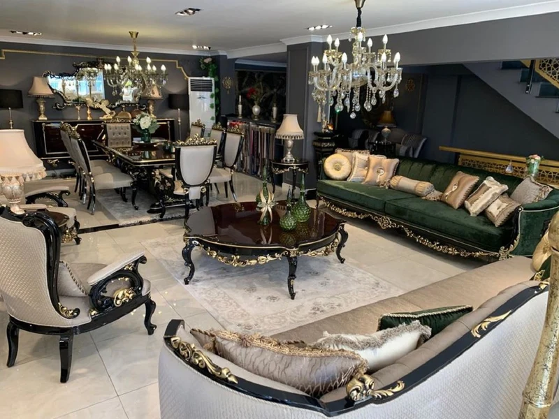 Casa Padrino Luxus Barock Sessel Silber / Schwarz / Gold - Handgefertigter Wohnzimmer Sessel mit gepolsterten Armlehnen - Barock Wohnzimmer Möbel - Edel & Prunkvoll