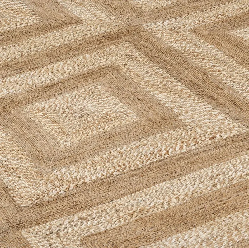 Casa Padrino Luxus Hanf Teppich Naturfarben 300 x 400 cm - Handgewebter Wohnzimmer & Hotel Teppich - Wohnzimmer Deko Accessoires - Luxus Qualität