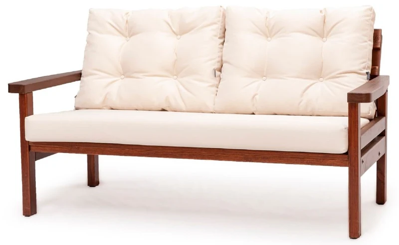 Casa Padrino Luxus Gartenmöbel Set Beige / Dunkelbraun - 1 Garten Sofa & 2 Garten Sessel & 1 Garten Couchtisch - Garten Möbel - Terrassen Möbel - Luxus Möbel