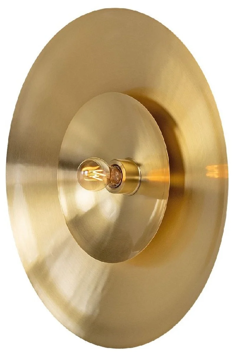 Casa Padrino Luxus Wandleuchte Ø 60 cm - Runde Messing Wandlampe - Hotel & Restaurant Wandleuchte - Luxus Qualität