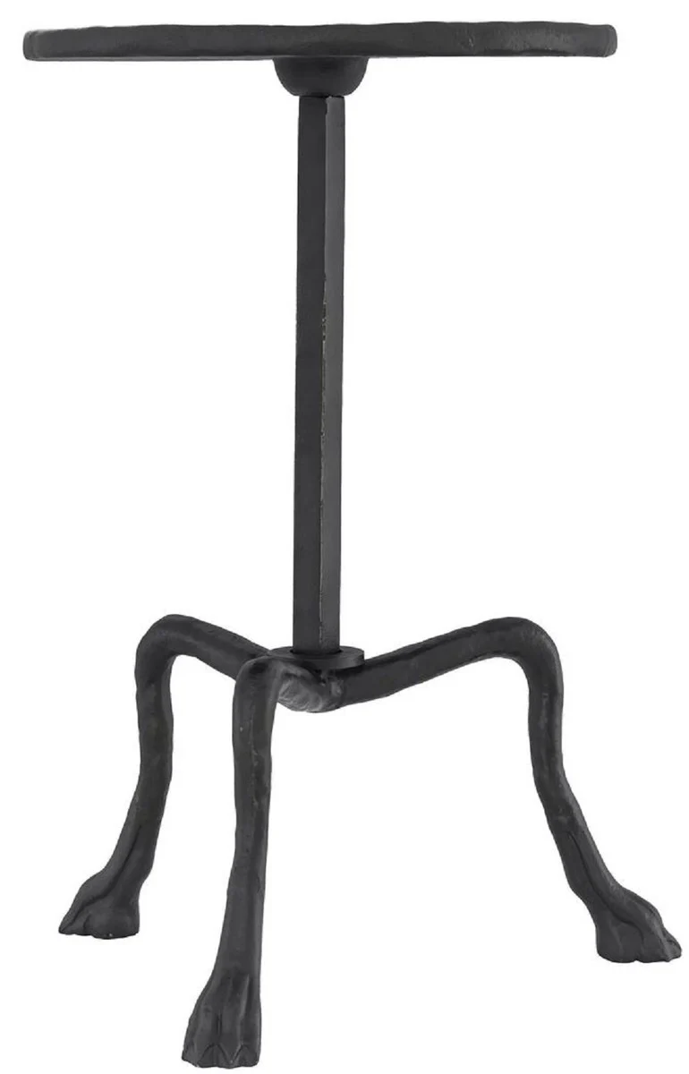 Casa Padrino Luxus Beistelltisch Bronzefarben Ø 36,5 x H. 52 cm - Runder Dreibein Tisch - Wohnzimmer Möbel - Luxus Möbel