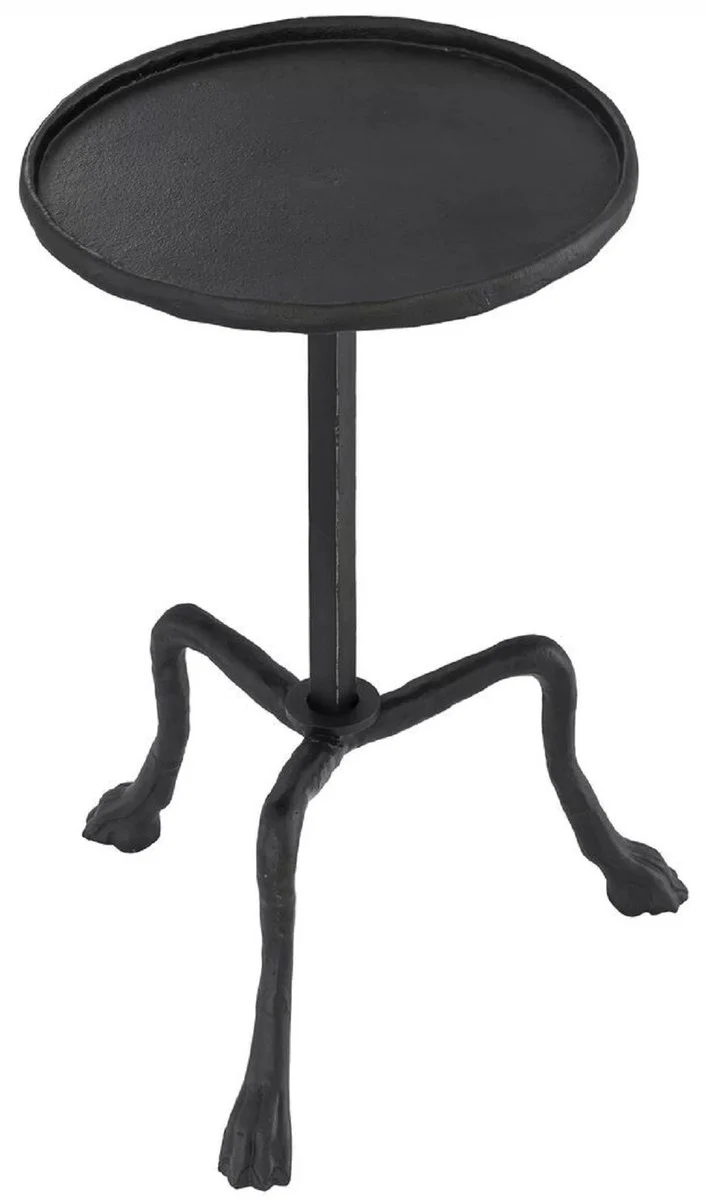 Casa Padrino Luxus Beistelltisch Bronzefarben Ø 36,5 x H. 52 cm - Runder Dreibein Tisch - Wohnzimmer Möbel - Luxus Möbel