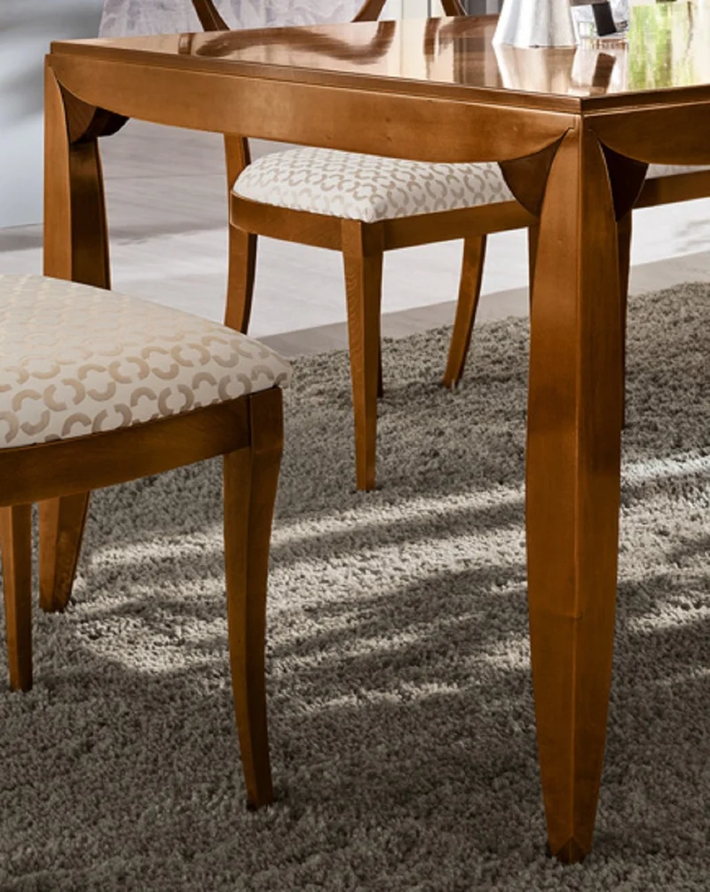 Casa Padrino Luxus Biedermeier Esstisch Braun - Ausziehbarer Massivholz Esszimmertisch - Biedermeier Esszimmer Möbel - Luxus Qualität - Made in Italy