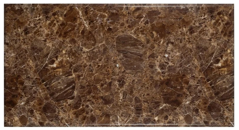 Casa Padrino Luxus Esstisch Braun / Gold 200 x 100 x H. 77 cm - Rechteckiger Esszimmertisch mit Kunstmarmor Tischplatte und Edelstahl Beinen - Luxus Esszimmer Möbel