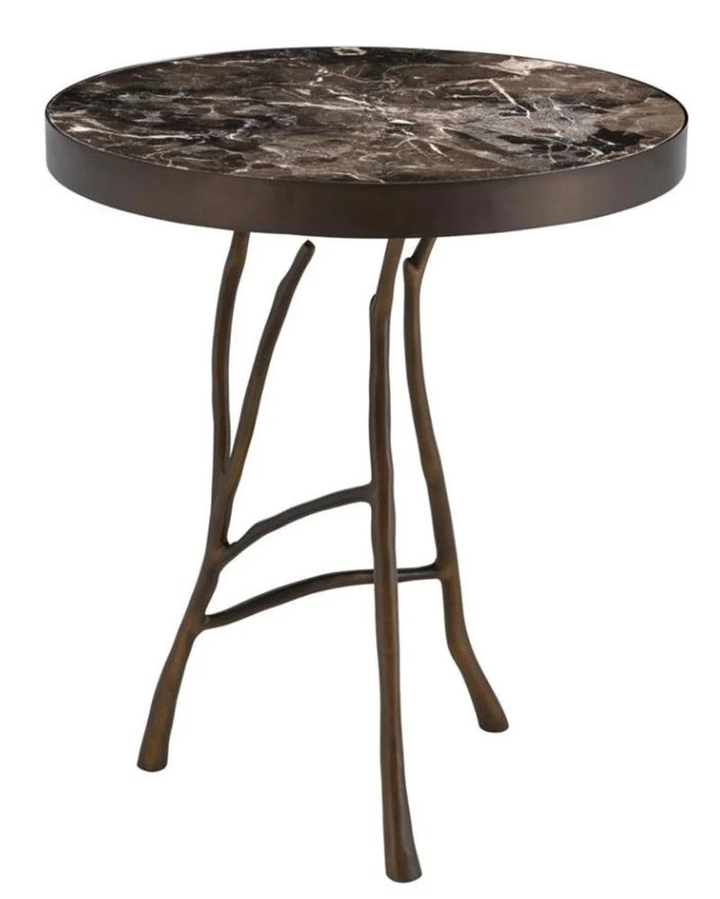 Casa Padrino Designer Beistelltisch 50 x H. 58 cm - Luxus Hotel Tisch