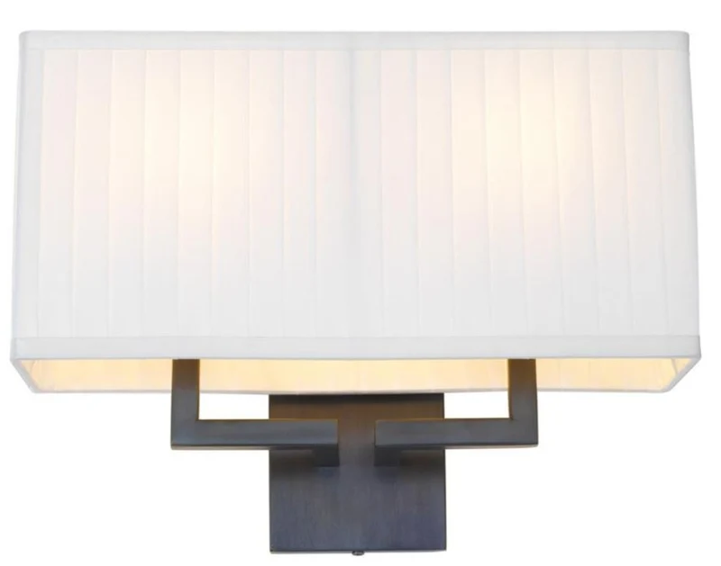 Casa Padrino Designer Wandleuchte Bronze 36 x 13,5 x H. 27 cm - Luxus Kollektion