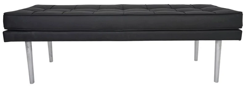 Casa Padrino Luxus Chesterfield Sitzbank 110 x 45 x H. 48 cm - Verschiedene Farben - Luxus Wohnzimmermöbel