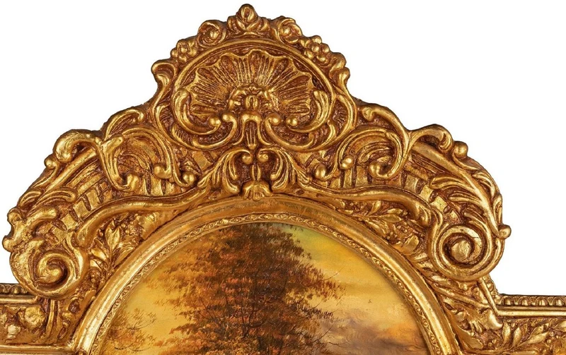 Casa Padrino Barock Spiegel Gold - Handgefertigter Wandspiegel im Barockstil - Antik Stil Garderoben Spiegel - Prunkvoller Wohnzimmer Spiegel - Barock Möbel