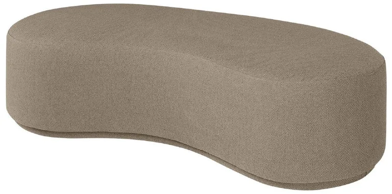 Casa Padrino Luxus Sitzbank Braun 149 x 65,5 x H. 41 cm - Gebogene Bank - Wohnzimmer Möbel - Hotel Möbel - Luxus Kollektion