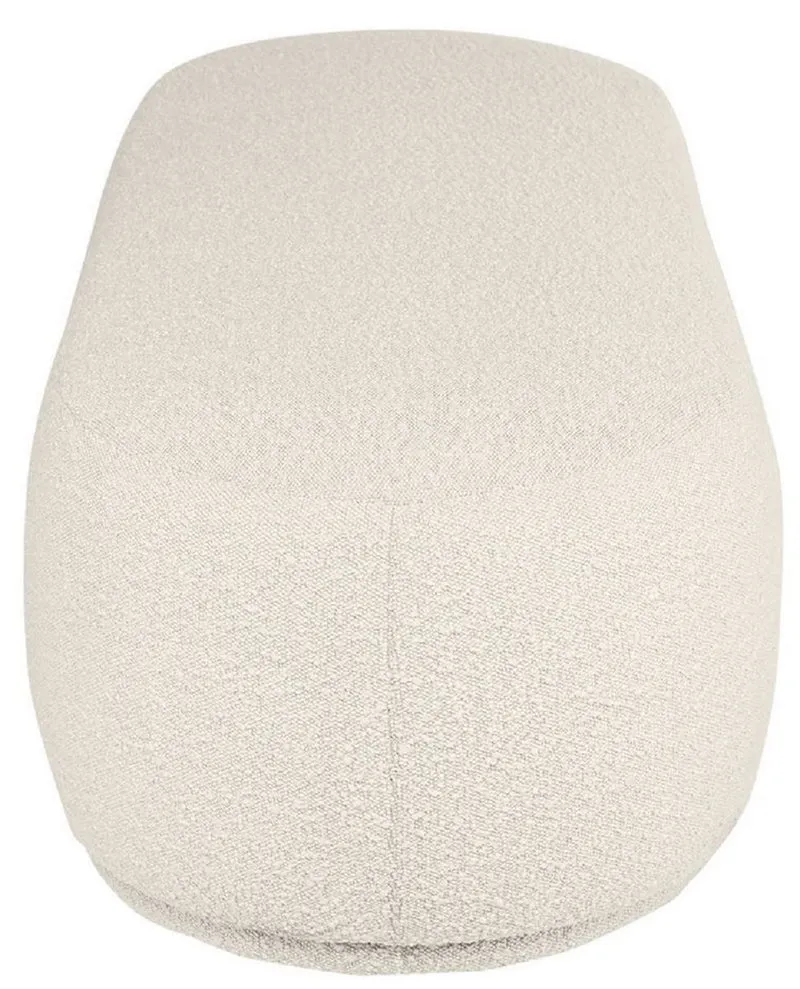Casa Padrino Luxus Sitzbank Cremefarben 137,5 x 56,5 x H. 38 cm - Gepolsterte Wohnzimmer Bank - Wohnzimmer Möbel - Hotel Möbel - Luxus Kollektion