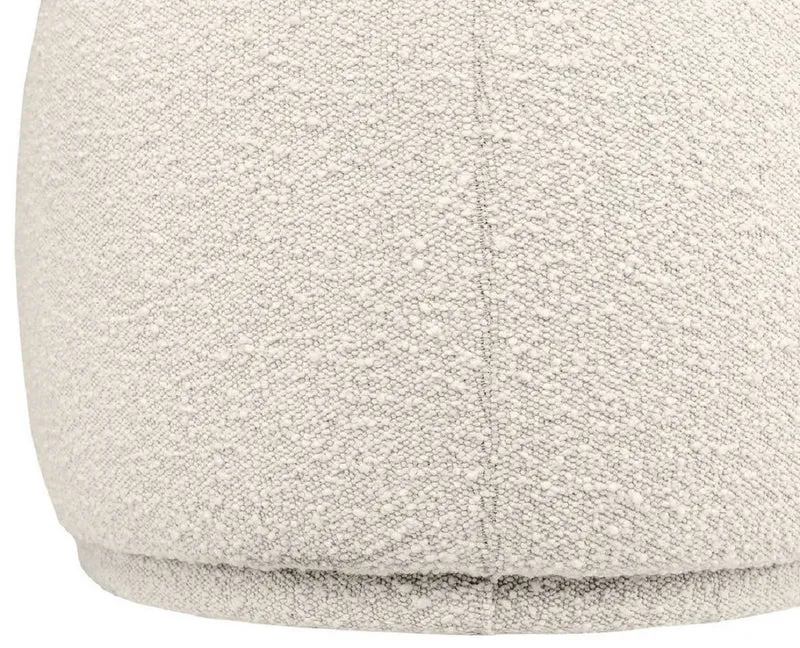 Casa Padrino Luxus Sitzbank Cremefarben 137,5 x 56,5 x H. 38 cm - Gepolsterte Wohnzimmer Bank - Wohnzimmer Möbel - Hotel Möbel - Luxus Kollektion