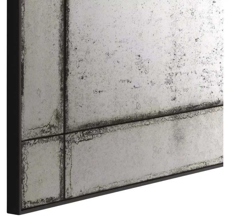 Casa Padrino Luxus Wandspiegel 100 x 3 x H. 100 cm - Quadratischer Spiegel mit Mahagoni Rahmen und antikem Spiegelglas - Wohnzimmer Spiegel - Schlafzimmer Spiegel - Garderoben Spiegel