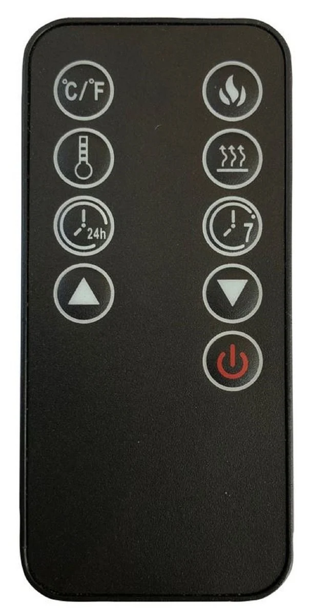 Casa Padrino Luxus LED Elektro Wandkamin Weiß 113,5 x 32 x H. 47 cm - Moderner Elektro Kamin mit Fernbedienung - Luxus Kollektion