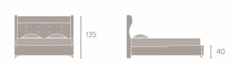 Casa Padrino Luxus Doppelbett Bordeauxrot / Weiß - Modernes Massivholz Bett - Moderne Schlafzimmer & Hotel Möbel - Luxus Kollektion