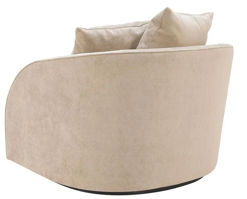 Casa Padrino Luxus Hotel Salon Sessel Greige 101 x 91 x H. 72 cm - Wohnzimmer Möbel