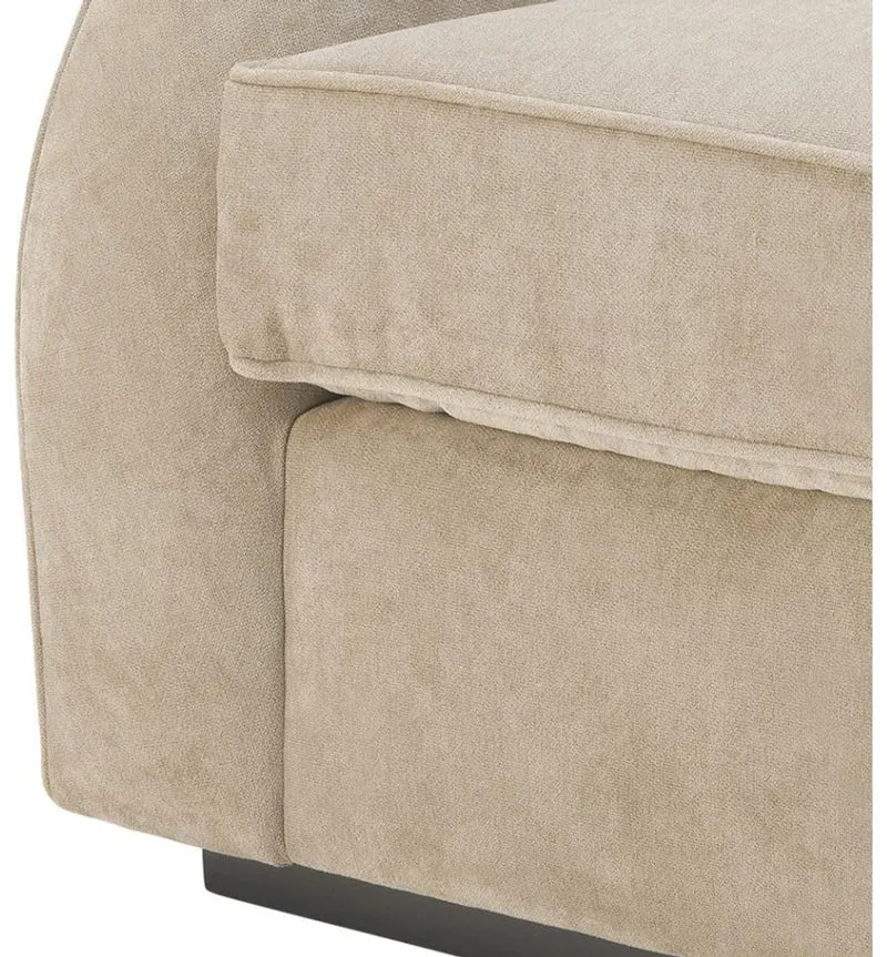 Casa Padrino Luxus Hotel Salon Sessel Greige 101 x 91 x H. 72 cm - Wohnzimmer Möbel