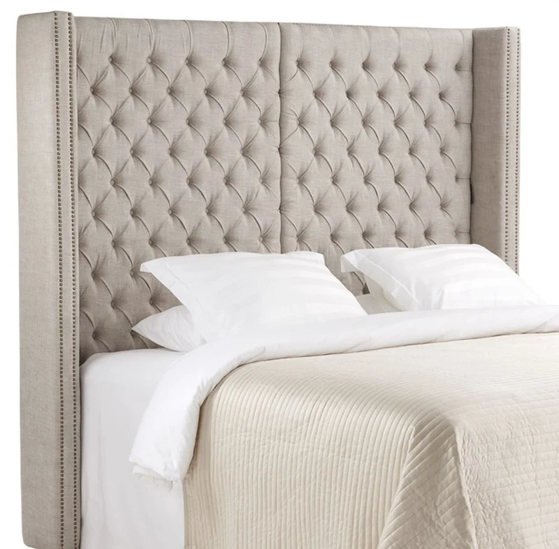 Casa Padrino Luxus Bett-Kopfteil 200 x H. 180 cm - Designer Schlafzimmermöbel
