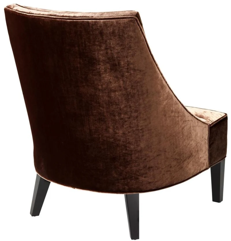 Casa Padrino Luxus Sessel Ägäisches Orange / Schwarz 70 x 88 x H. 85 cm - Hotel Möbel