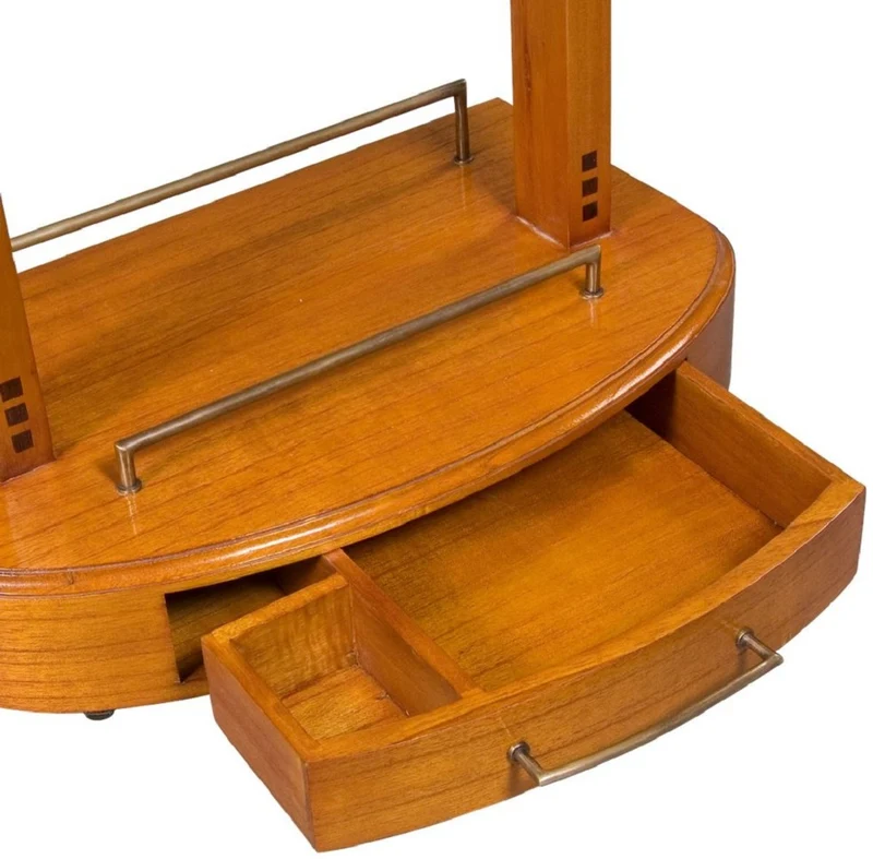 Casa Padrino Luxus Dressboy Hellbraun 52 x 34 x H. 100 cm - Kleiderständer - Garderobenständer - Stummer Diener - Schlafzimmer Accessoires - Hotel Accessoires