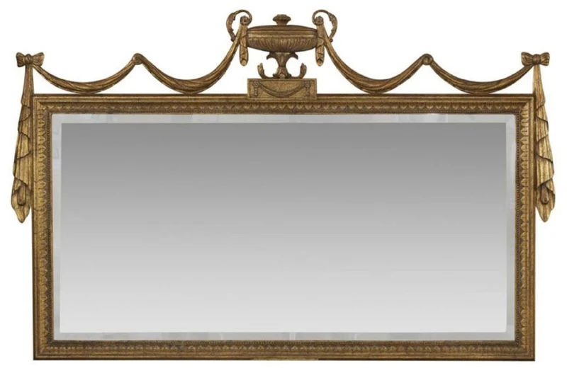 Casa Padrino Luxus Barock Spiegel Antik Gold - Prunkvoller Wandspiegel im Barockstil - Barock Wohnzimmer Spiegel - Antik Stil Garderoben Spiegel - Barock Deko Accessoires