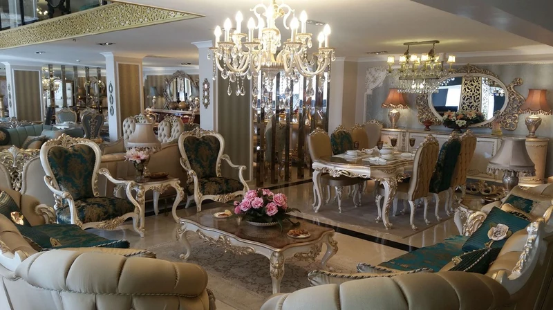 Casa Padrino Luxus Barock Couchtisch Braun / Weiß / Gold - Rechteckiger Massivholz Wohnzimmertisch im Barockstil - Edle Barock Wohnzimmer Möbel